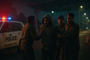 Gujarat ATS officers arrest Hyderabad doctor in Ricin terror case at toll plaza at night