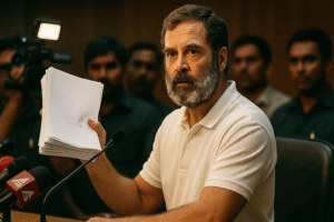 Rahul Gandhi fake voter claims controversy news image